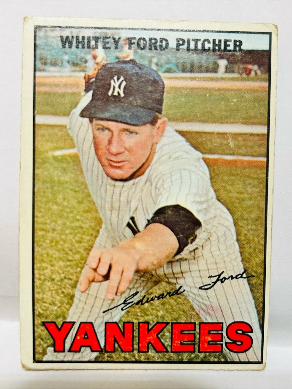 Topps Yankees 1967 Elston Howard, Whitey Ford &Mel Stottlemyer COLLECTED/ 60 yr!